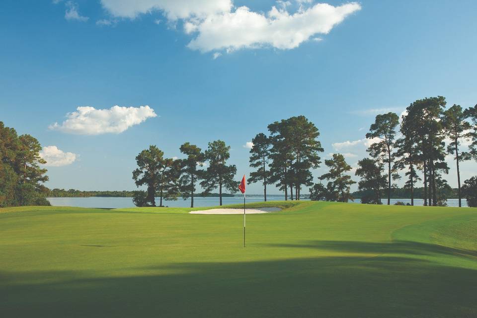 Scenic golf course views