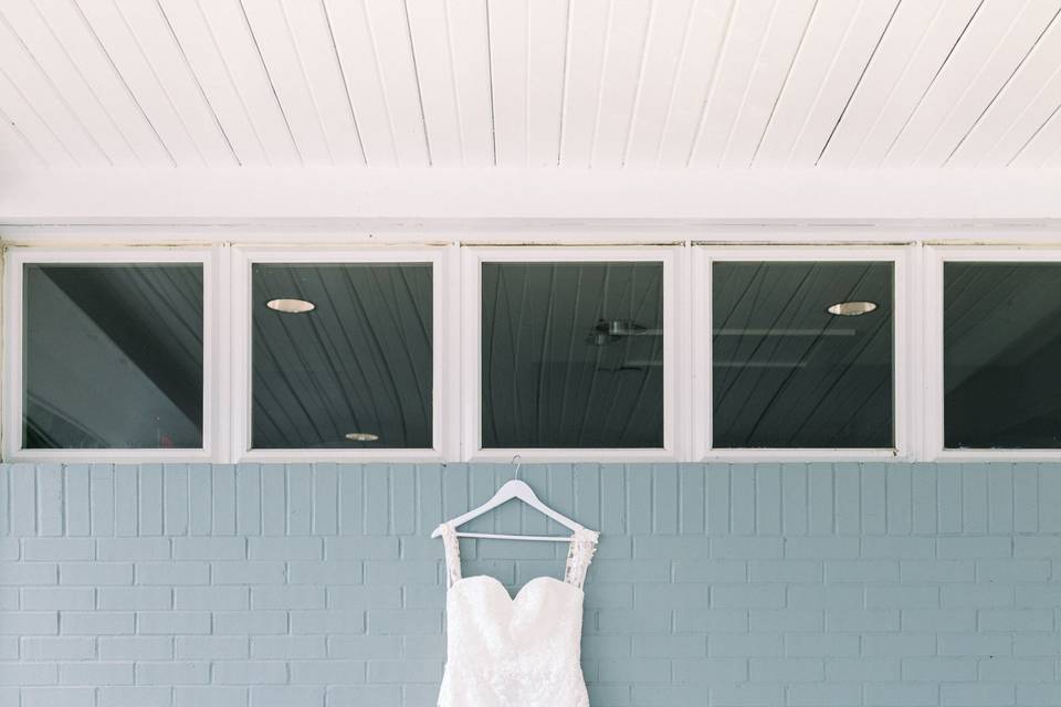 The wedding gown