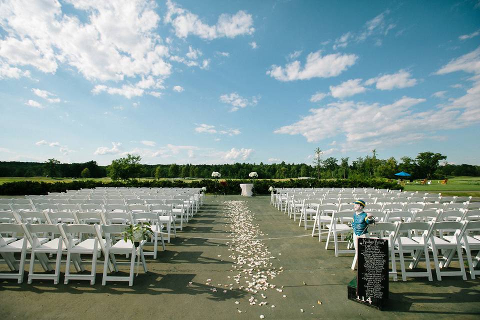 Ceremony setup