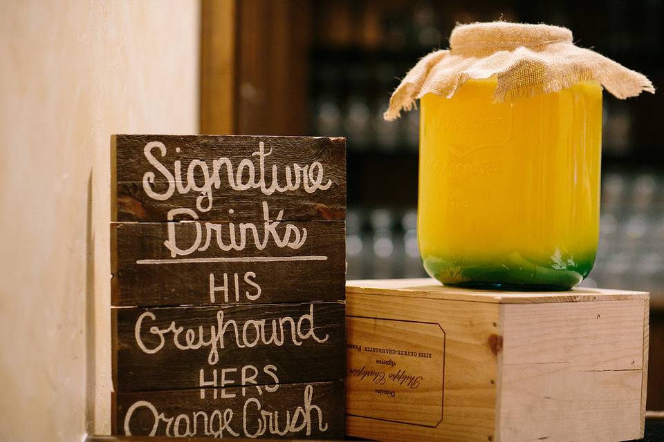 Drinks display board