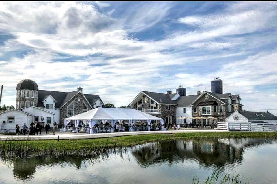 Exterior of the wedding venue