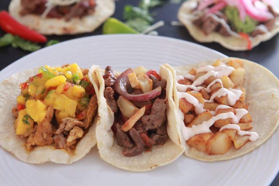 Pork Rib - Spicy Potato Tacos