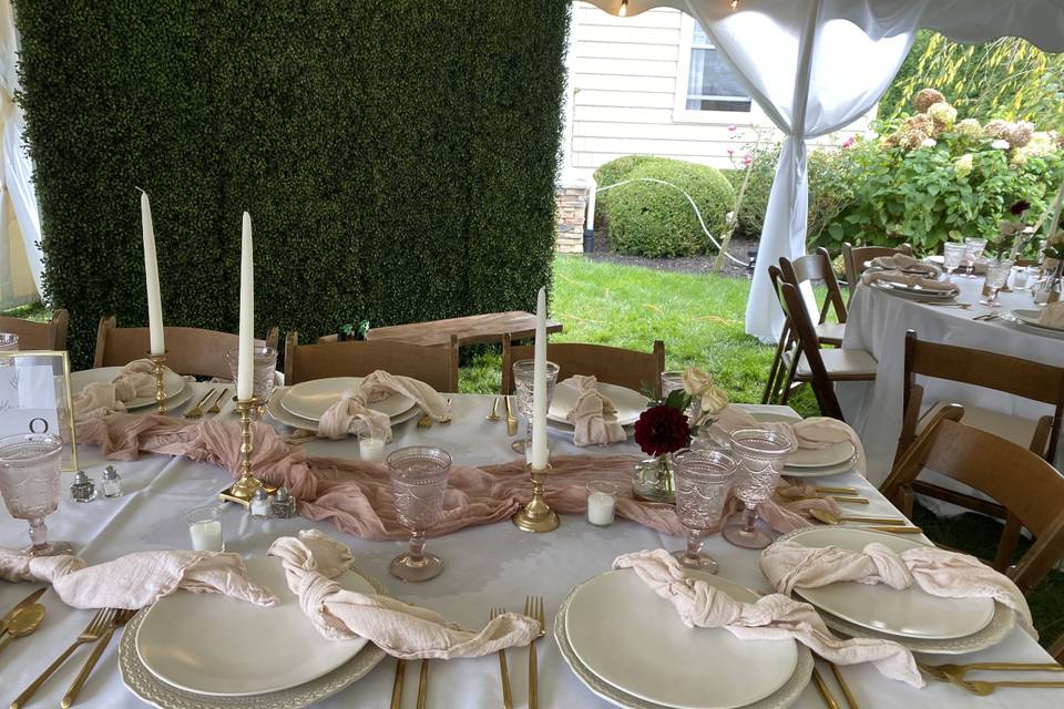 Elegant table settings