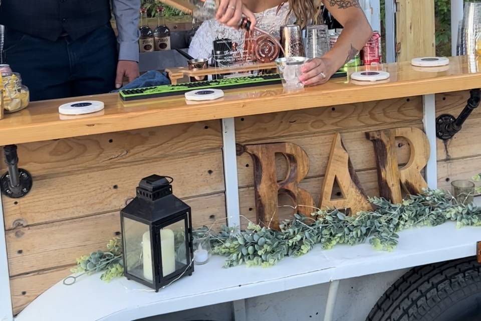 Teaching our bride new tricks!