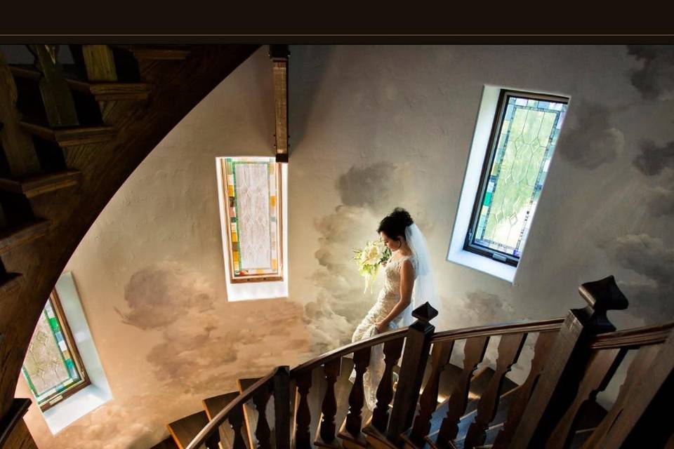 Bride alone