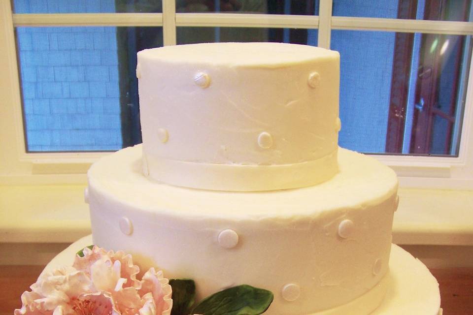 3-tier wedding cake