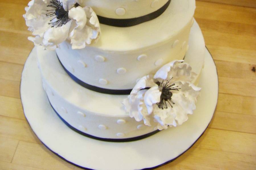 Cake with floral design