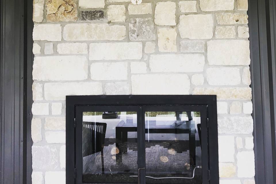 Two way fireplace