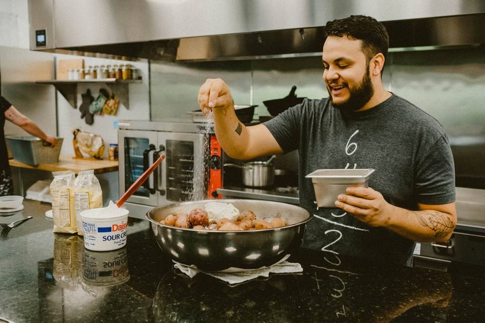 Chef Michael at work