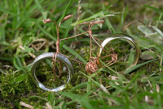 Wedding rings ready to roll!
