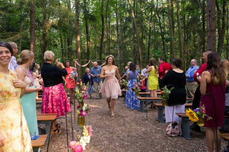 Wedding ceremony area