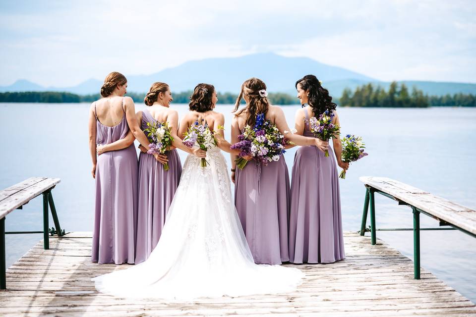 Bridemaids on the Lake