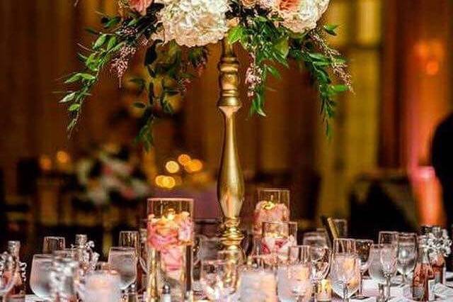 Gold candelabra