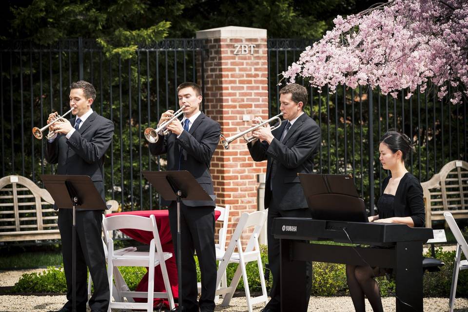 Trumpets and keyboard