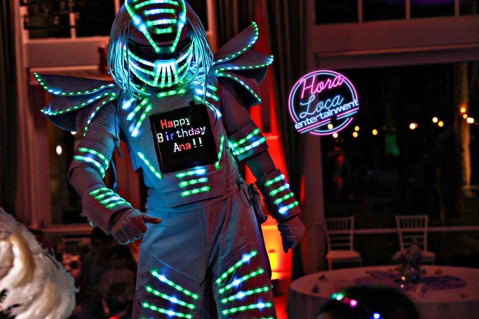 White led robot