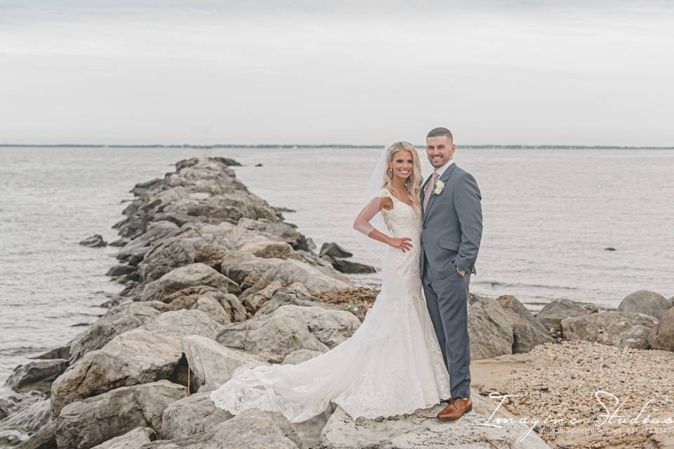 Bride on the beach