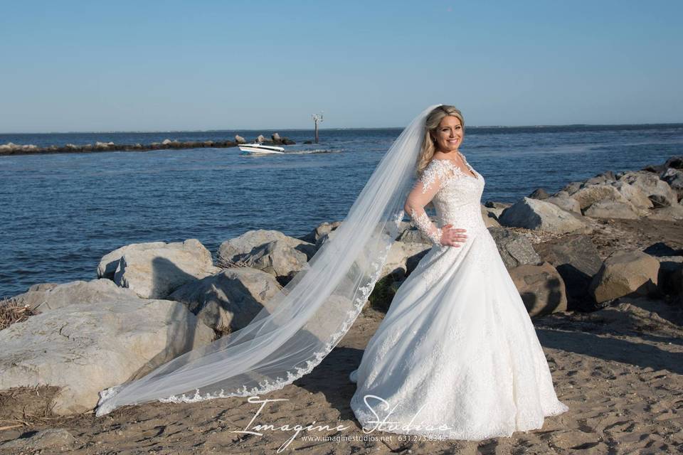 Bride on the beach