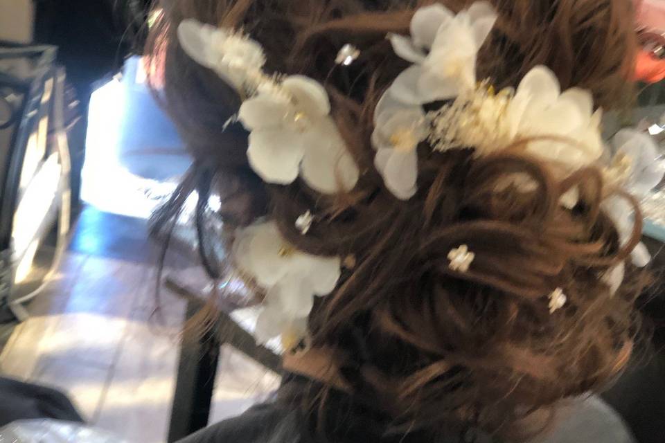 Bridal updo