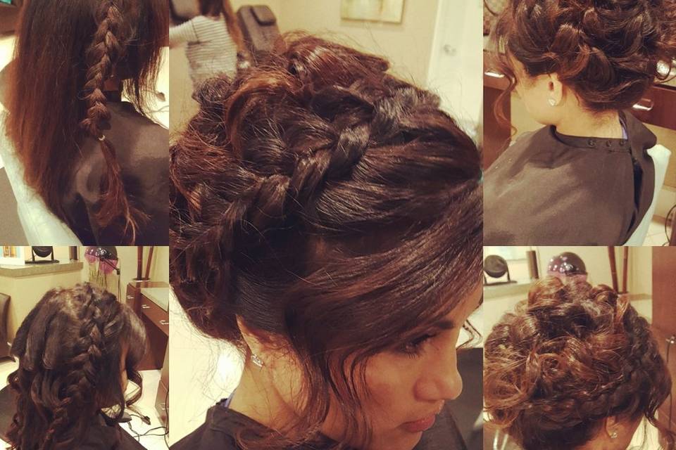 Bridal updo