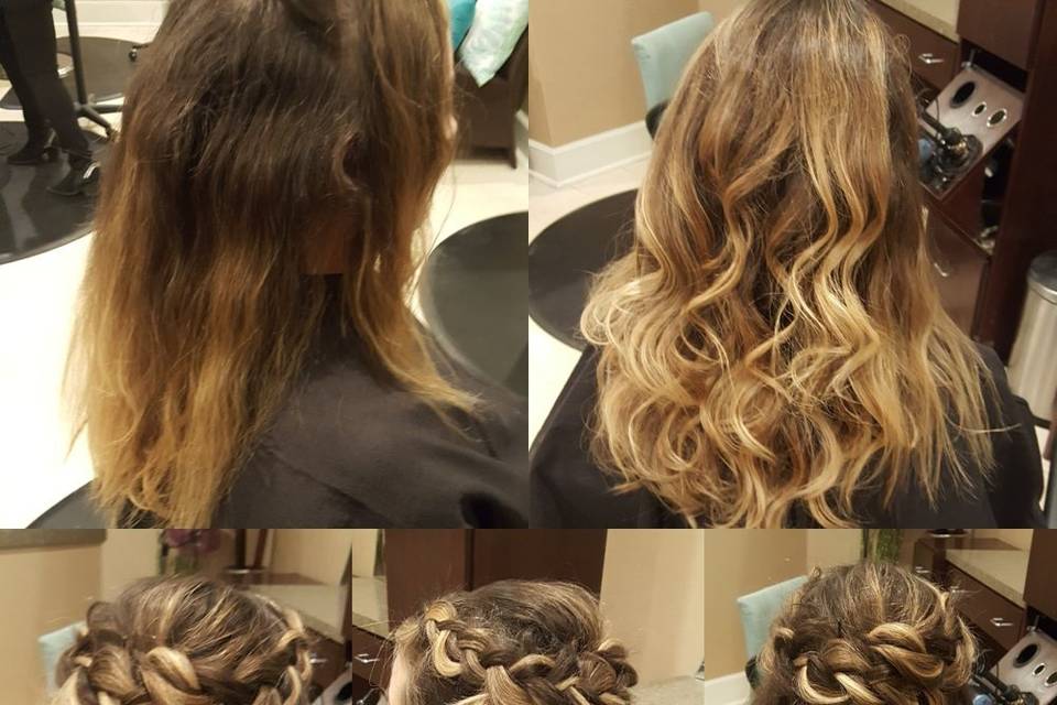 Curly hair styling