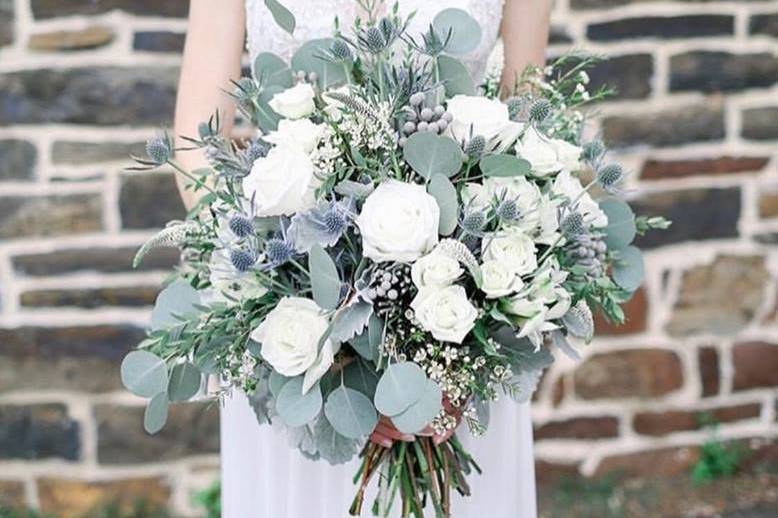 Classic White Wedding Bouquet
