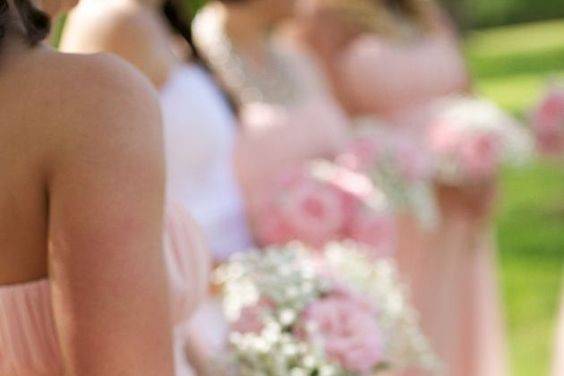 Pretty in Pink Bridesmaids