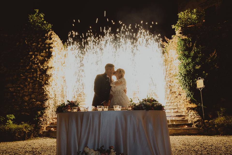 Sparkling fountains