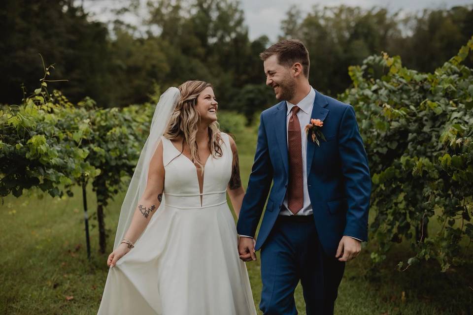 Couple in vines