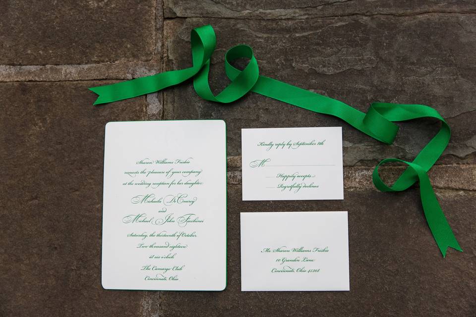 Wedding invitation suite