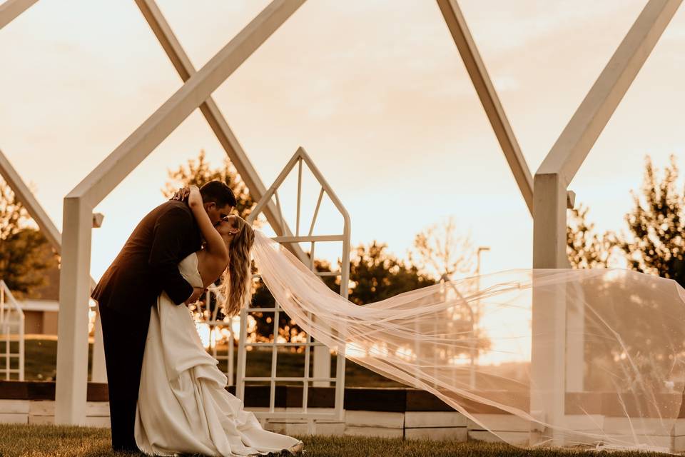 Sunset in The Open Air chapel