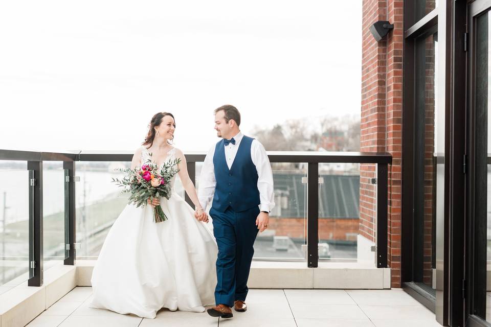 COUPLE ON THE BALCONY