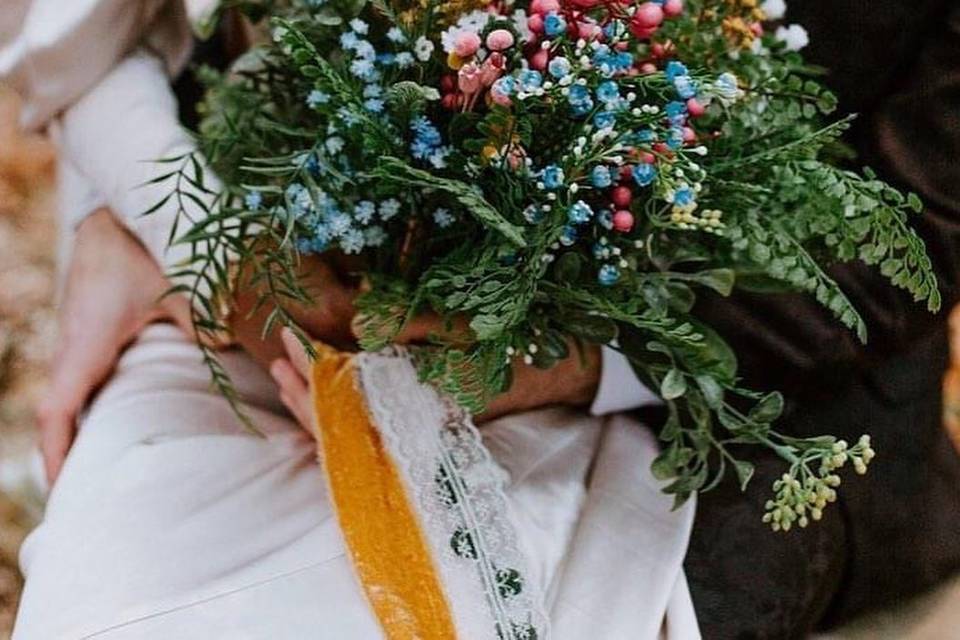 Spring wildflower bouquet