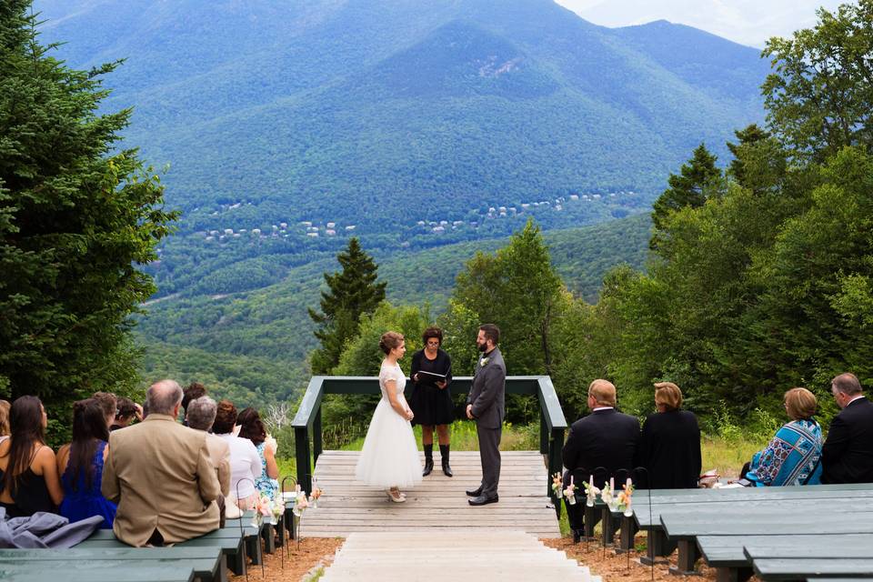 Loon Mountain Resort Outdoor Mountain Wedding New Hampshire