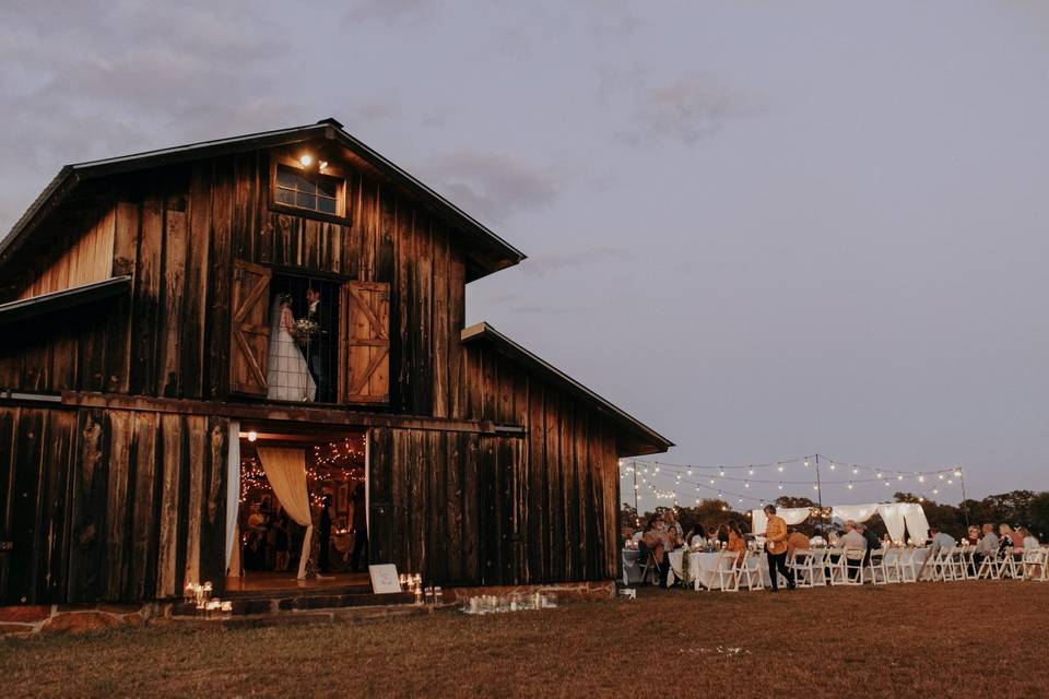 The barn exterior