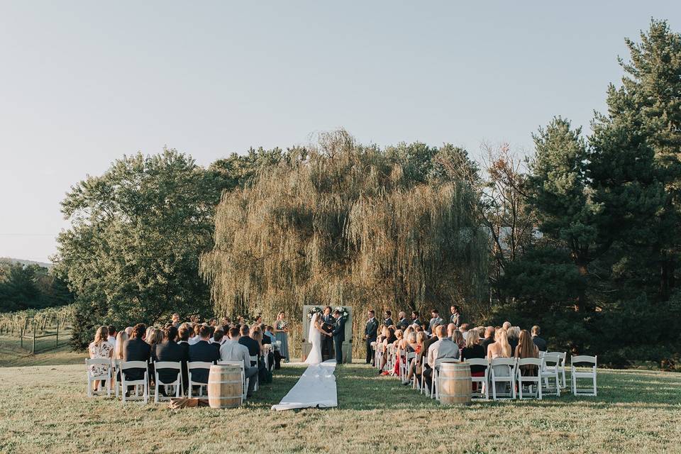 Willow Hill Wedding Ceremony