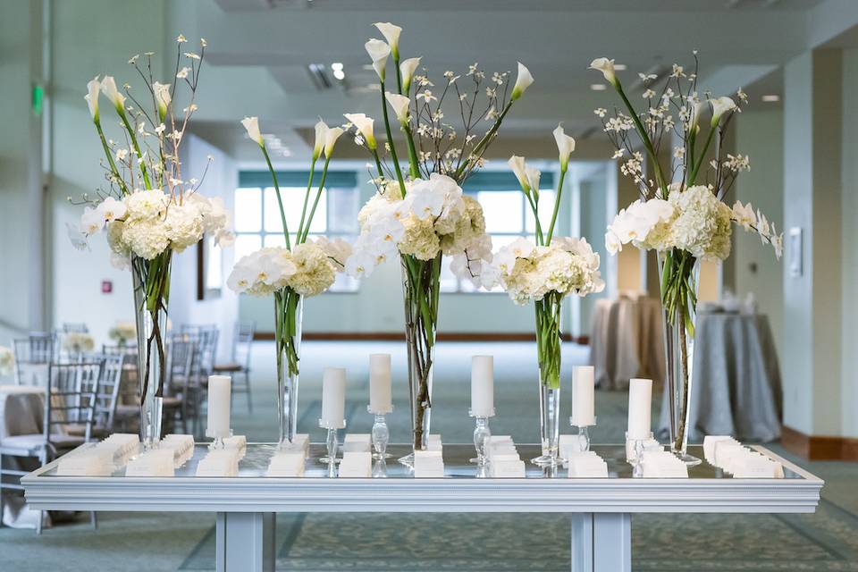 Flower decor for weddings