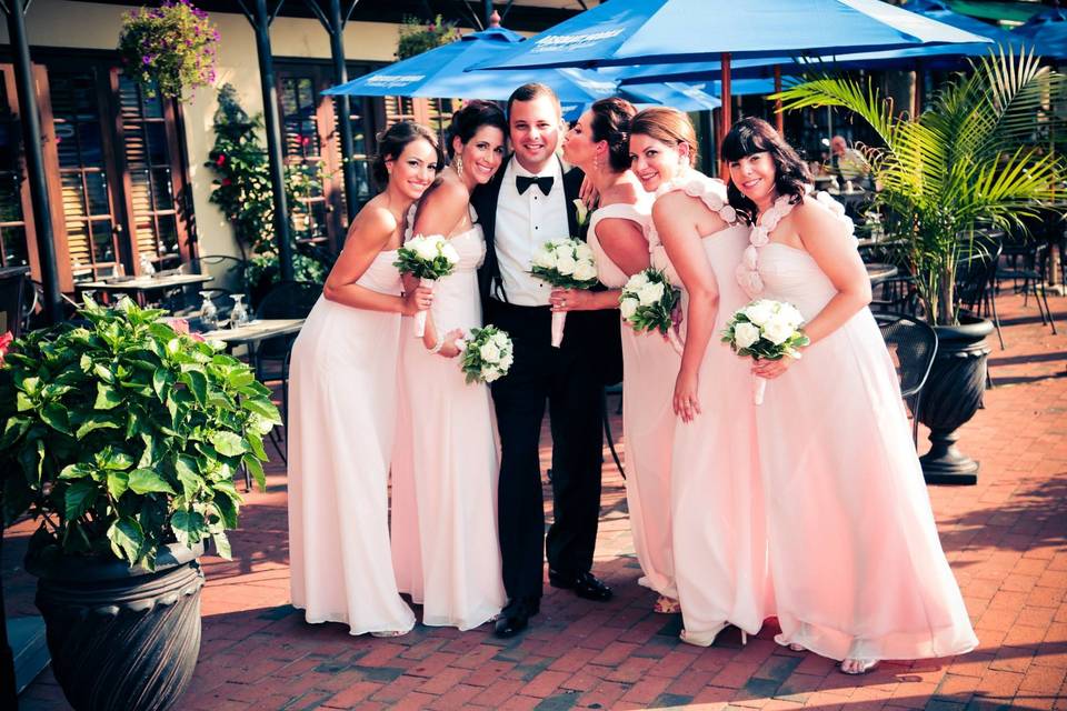 Groom and the ladies