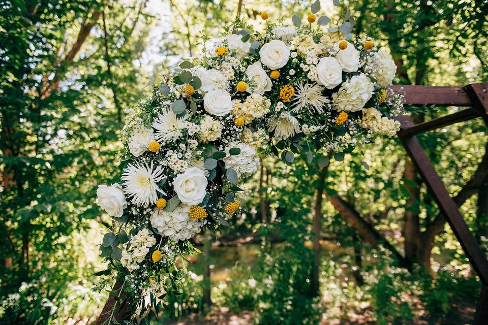 Yellow and White Whimsical