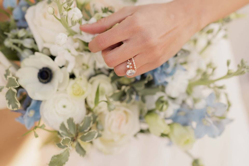 Blue and White Bouquet