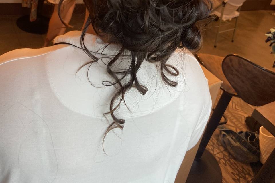 Brides hair!