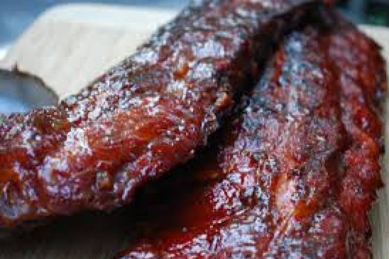 Fresh cooked rib for party