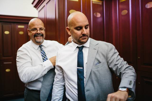 Preparing the groom