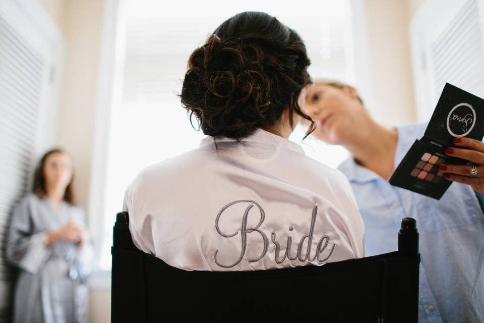 Preparing the  bride