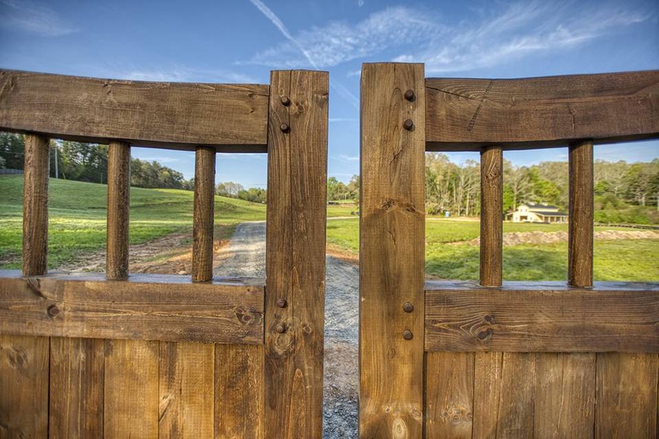 Wooden gate