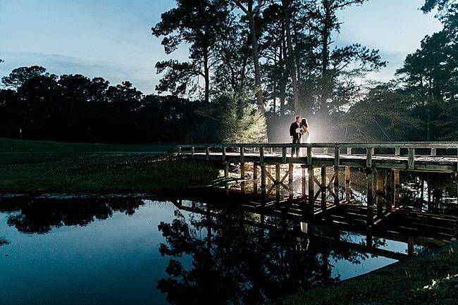 Lovers Bridge after dark