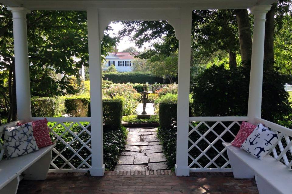 Outdoor wedding area