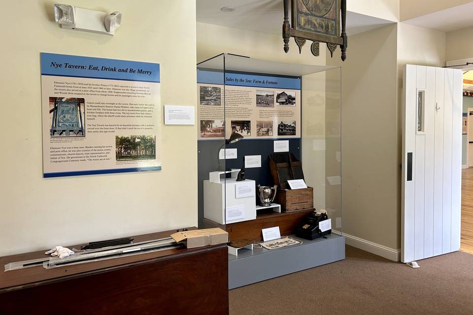 Exhibition cases on Falmouth