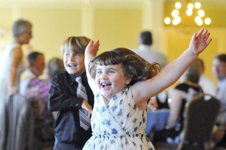 Kids have more fun at the reception