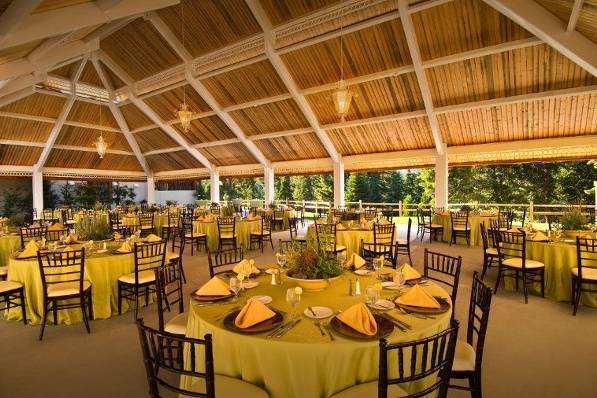 Decorated area for reception