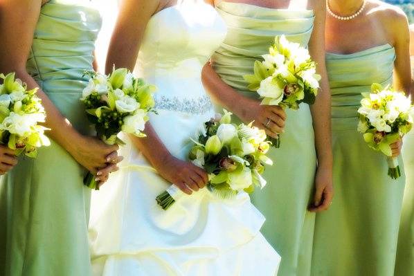 Bridal party bouquets